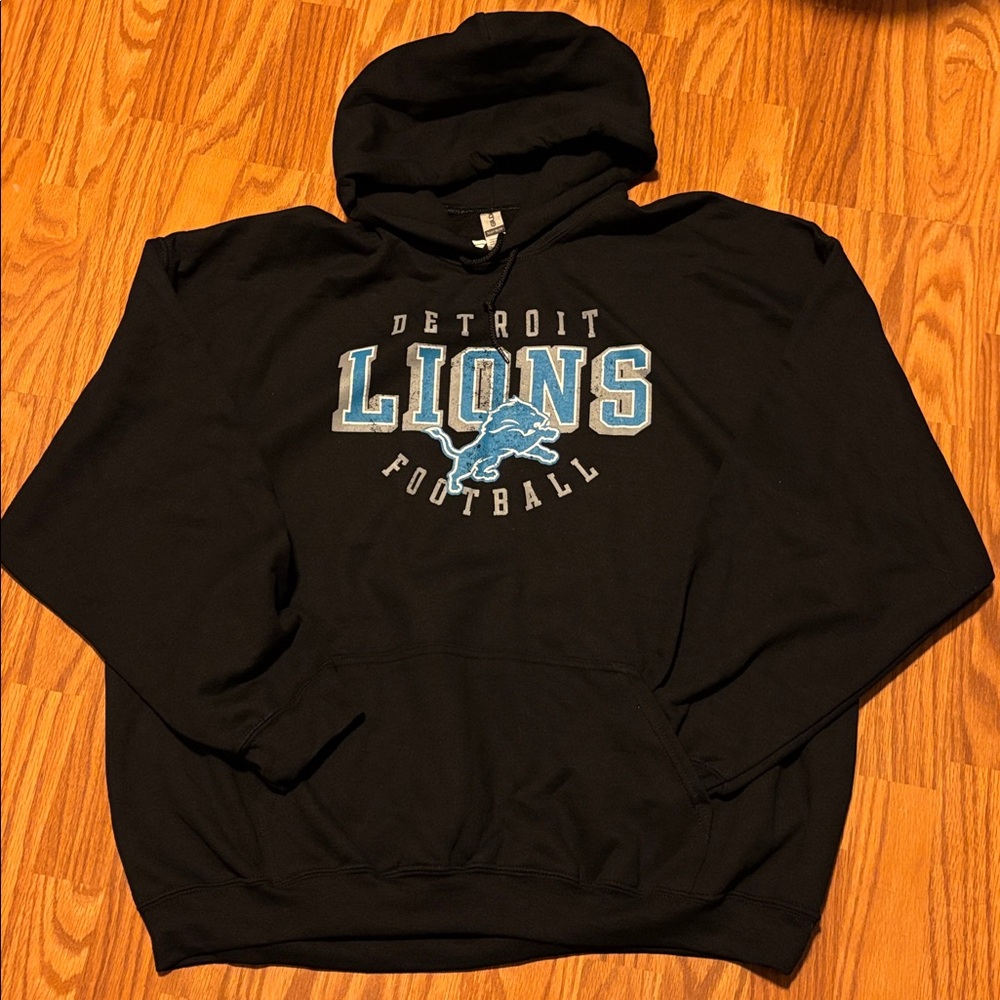 Fanatics Football Detroit Lions Pullover Hoodie 2XL Sweater black NWOT